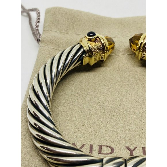 David Yurman 925 14K Gold 10MM  Renaissance Bracelet Citrine Amethyst Tourmaline - Picture 5 of 8